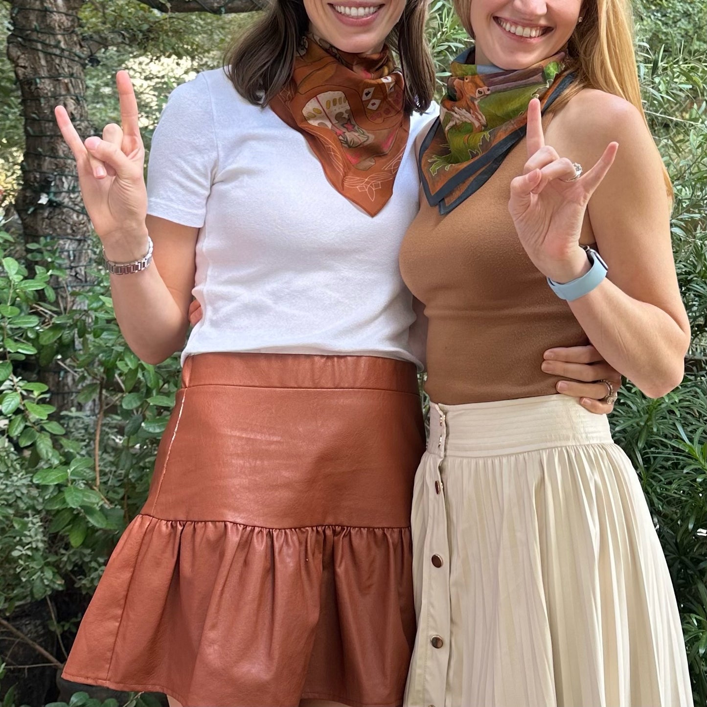 Longhorn Scarf - 100% Cotton - 22 inch - Texas