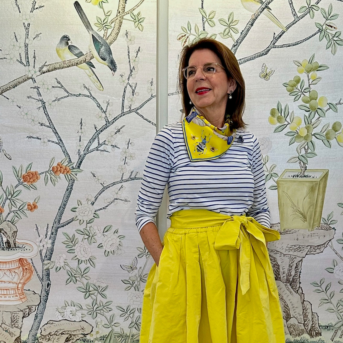 Bug Scarf - 100% Silk - Meyer Lemon Yellow